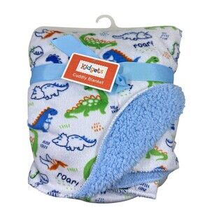 Kidgets Baby Blanket Dinosaurs 30x40 Inch
